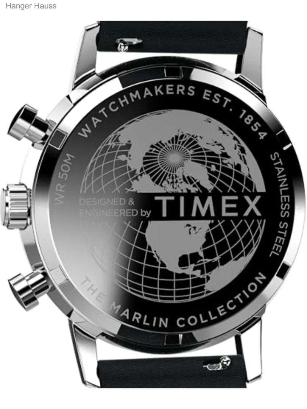 Men's Marlin 40mm Chronograph Watch - Natural Leather Strap Steel Case